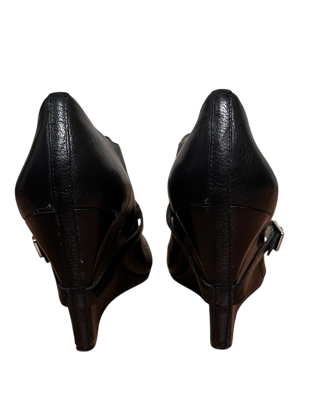 Elizabeth and James E Raffa Ankle Leather Booties 4" Heel & Wedge 9 1/2 - Picture 6 of 12